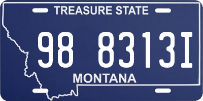 MT license plate 988313I