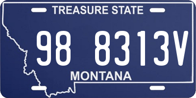 MT license plate 988313V