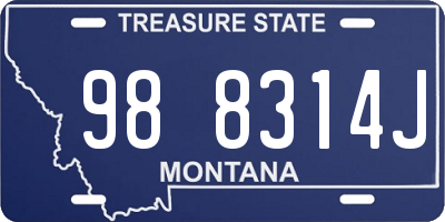 MT license plate 988314J