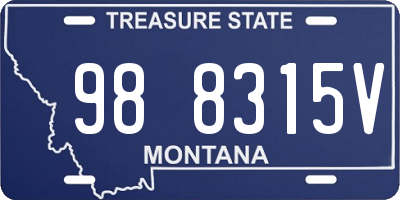 MT license plate 988315V