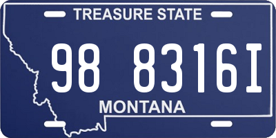 MT license plate 988316I