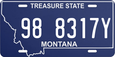 MT license plate 988317Y