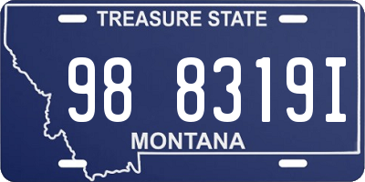 MT license plate 988319I