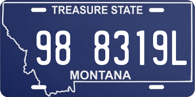 MT license plate 988319L