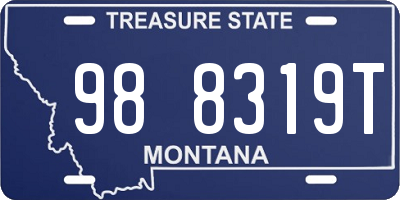 MT license plate 988319T
