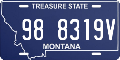 MT license plate 988319V