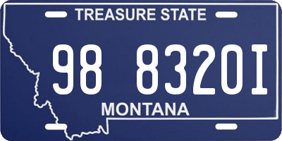MT license plate 988320I