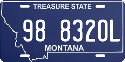 MT license plate 988320L