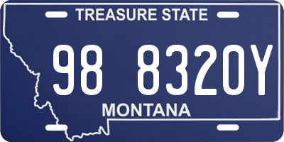 MT license plate 988320Y