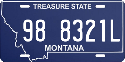 MT license plate 988321L