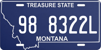MT license plate 988322L