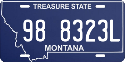 MT license plate 988323L