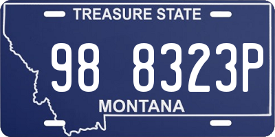 MT license plate 988323P