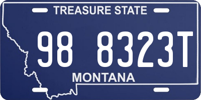 MT license plate 988323T
