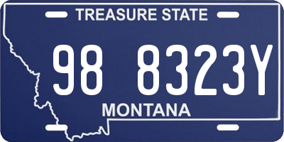 MT license plate 988323Y