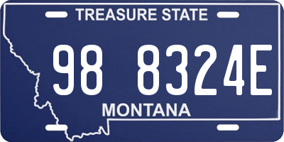 MT license plate 988324E