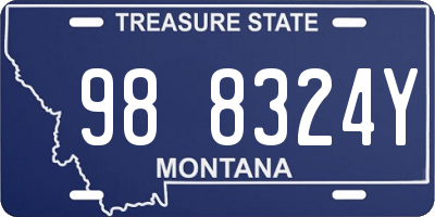 MT license plate 988324Y