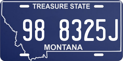 MT license plate 988325J
