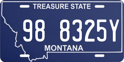 MT license plate 988325Y