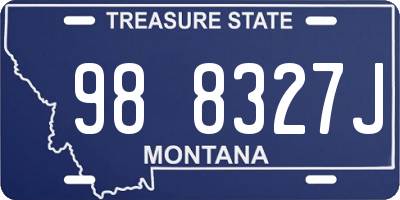 MT license plate 988327J