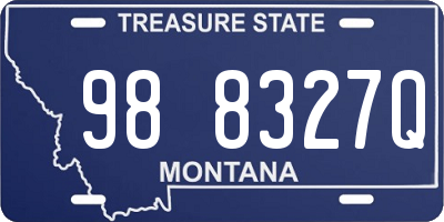 MT license plate 988327Q