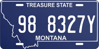 MT license plate 988327Y
