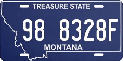 MT license plate 988328F