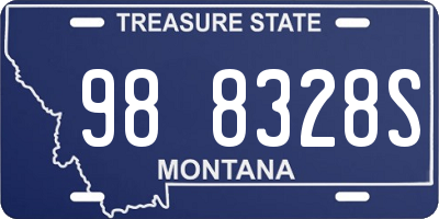 MT license plate 988328S