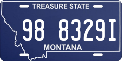 MT license plate 988329I