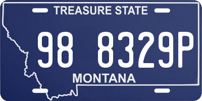 MT license plate 988329P