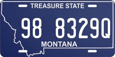 MT license plate 988329Q