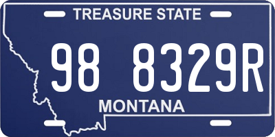 MT license plate 988329R