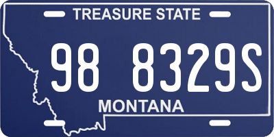 MT license plate 988329S