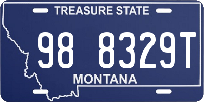 MT license plate 988329T