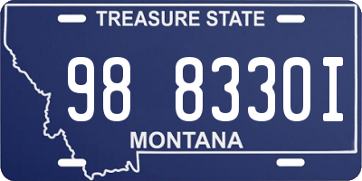 MT license plate 988330I