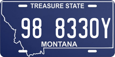 MT license plate 988330Y
