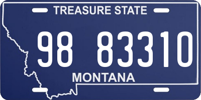 MT license plate 988331O