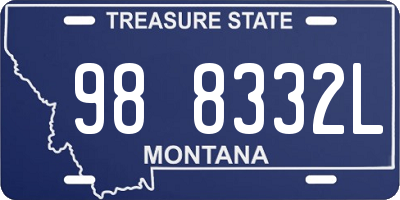 MT license plate 988332L