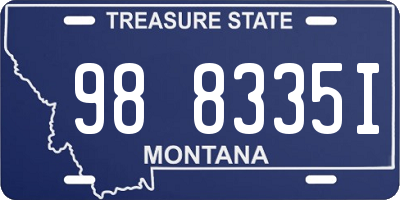 MT license plate 988335I