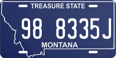 MT license plate 988335J
