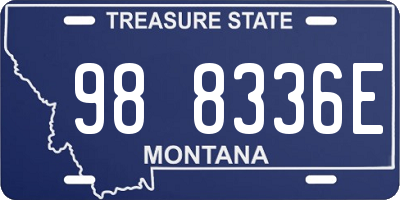 MT license plate 988336E
