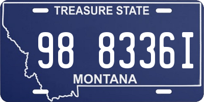 MT license plate 988336I