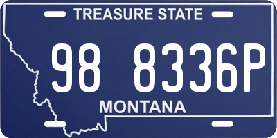 MT license plate 988336P