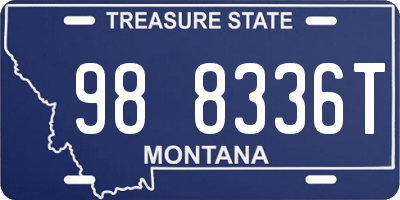 MT license plate 988336T