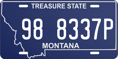 MT license plate 988337P