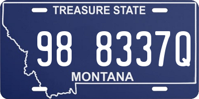 MT license plate 988337Q