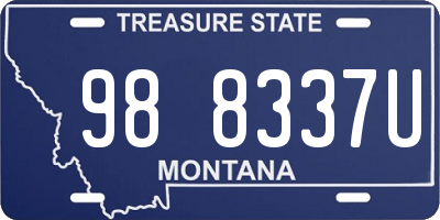 MT license plate 988337U