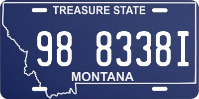 MT license plate 988338I