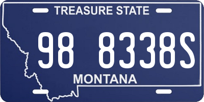 MT license plate 988338S