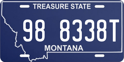 MT license plate 988338T